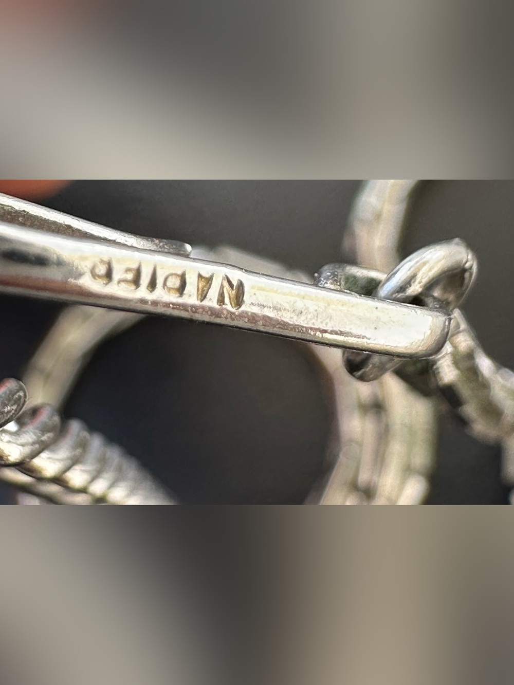 Napier Silver Tone  Chain Necklace - Picture 5 of 6